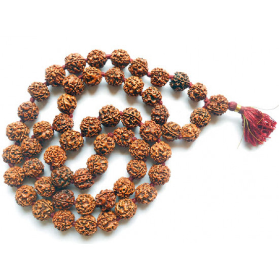 Rudraksha Mala 4Mukhi-Four Face 108Beads Certifide